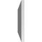 Ekena Millwork Vertical Surface Mount PVC Gable Vent: Non-Functional, w/3-1/2"W x 1"H, Standard Frame, 40"W x 14"H GVPVE40X1401SN - alternate 3